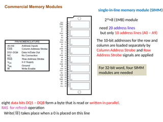Computer Architecture and Organization--Memory and I/O | PPTX