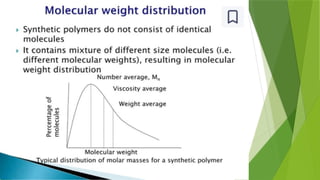 Molecular weight distribution
 