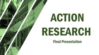 Undergraduate Studies Action Research Presentation | PPTX