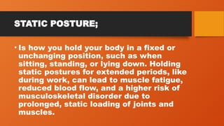 Presentation: body posture in physical education | PPTX