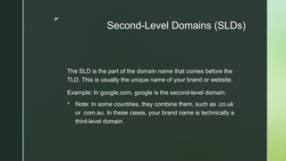 Comprehensive Guide to Domain Names and Their Types | PPTX