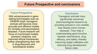 The Role of Transgenic Animals in Advancing Pharmacological Research ...