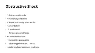 Comprehensive Physiological Classification and Causes of Shock | PPTX