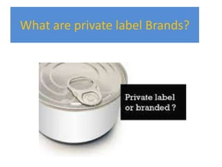 What are private label Brands?
 
