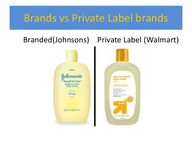 Examples of private label brands