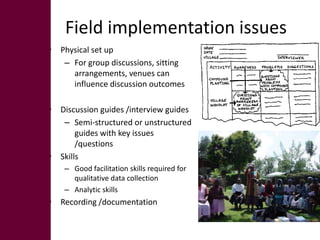 Tools for gender and livelihood analysis