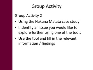 Tools for gender and livelihood analysis