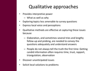 Tools for gender and livelihood analysis