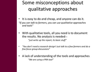 Tools for gender and livelihood analysis