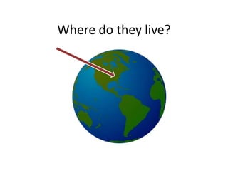 Where do they live? 