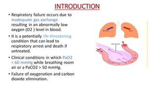 Respiratory failure by Ashish. Types and management | PDF
