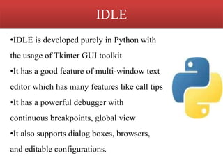 Best Python IDEs | PPT
