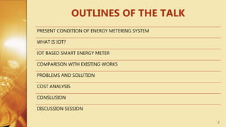 IoT Based Smart Energy Management in Residential Applications | PPTX