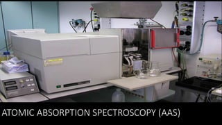 ATOMIC ABSORPTION SPECTROSCOPY (AAS)
 