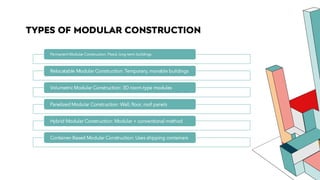 Modular construction – A Modern and Efficient Building | PDF