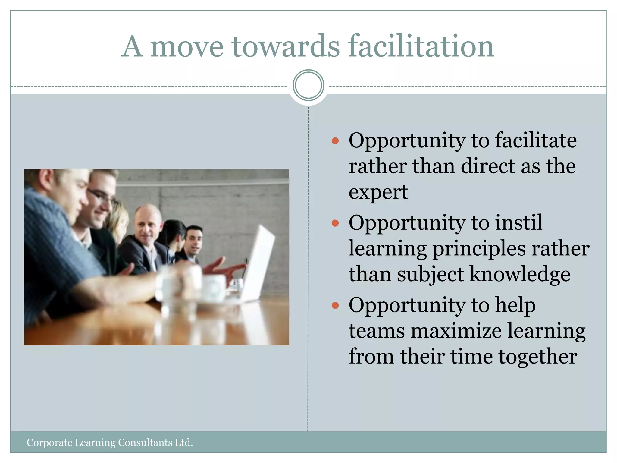 Constitute students working on real problems where possible.