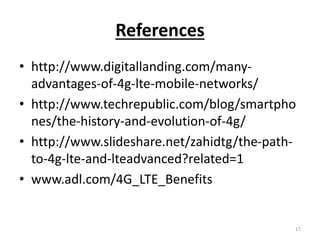 Presentation on 4gLTE | PPTX | Computer Networking | Computing