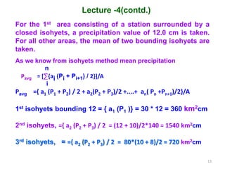 Isohyet Example Class lectures on Hydrology by Rabindra Ranjan Saha Lecture 4 | PPTX