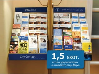 1 ,5  εκατ. έντυπα χρησιμοποίησαν  οι επισκέπτες στην Αθήνα 