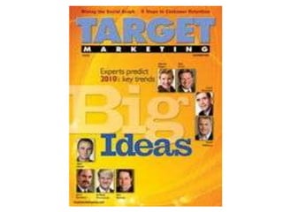 Jerry Bernhart on the covers of Target Marketing and DM News