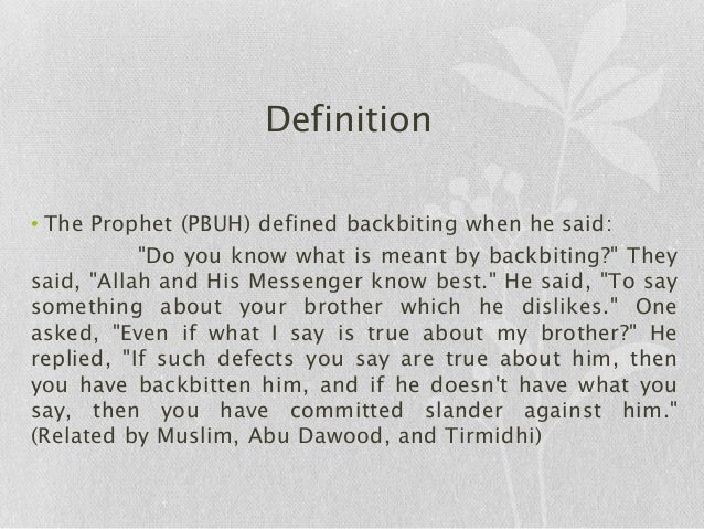 Define Backbiting In The Bible – SUGUH