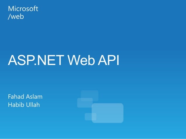 asp net web api slideshare api