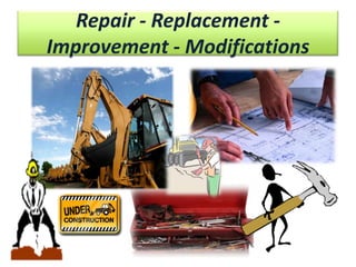 Repair - Replacement Improvement - Modifications

 