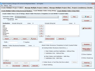 Project Consistency Manager | PPTX