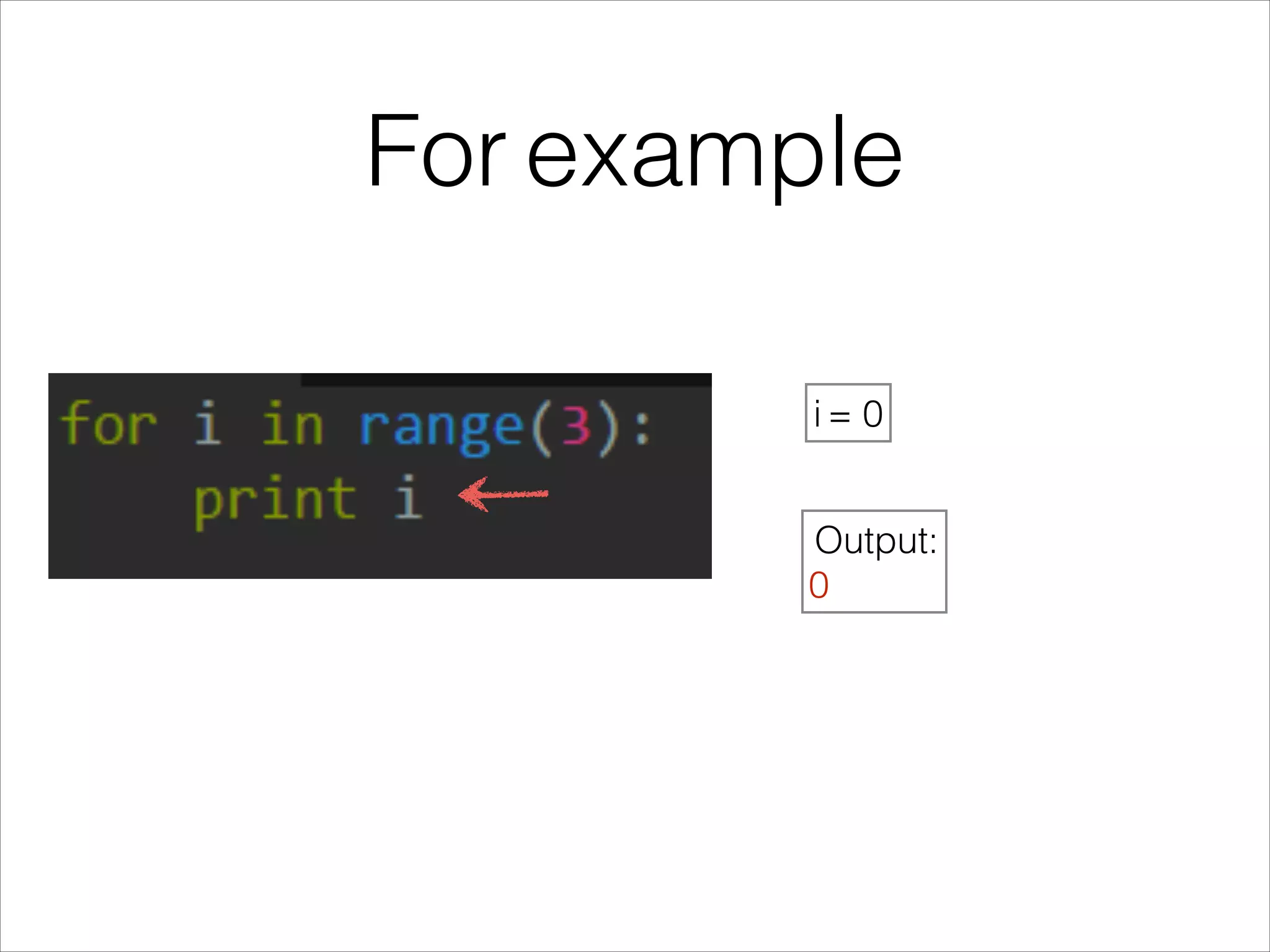 For example
i = 0
Output:
0
 