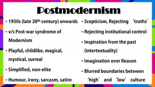 Postmodernism
•
•
•
•
•
•
•
•
•
•
 