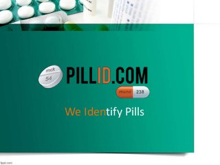 We Identify Pills
 