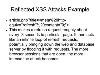 Cross Site Scripting (XSS) | PPTX