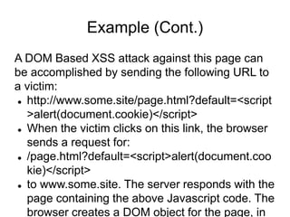 Cross Site Scripting (XSS) | PPTX