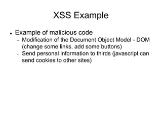 Xss Sample Cross Site Scripting (XSS) | PPTX