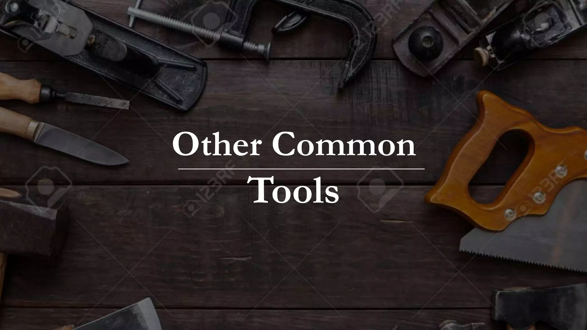 TOOLS AND EQUIPMENT FOR WOOD, METAL, AND BAMBOO CRAFT | PPTX