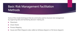 Basic Risk Management Facilitation Methods Qualification of analytical instrument UV spectrophotometer.pptx