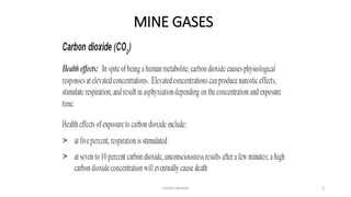 Presentation5.presentation on mine gases | PPT