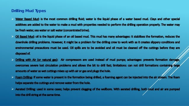 Drilling fluids ppt image