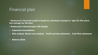 Presentation on a business plan