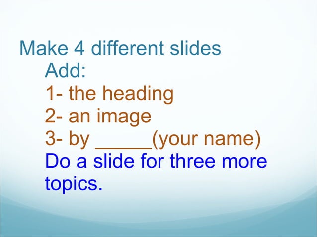 Powerpoint: 