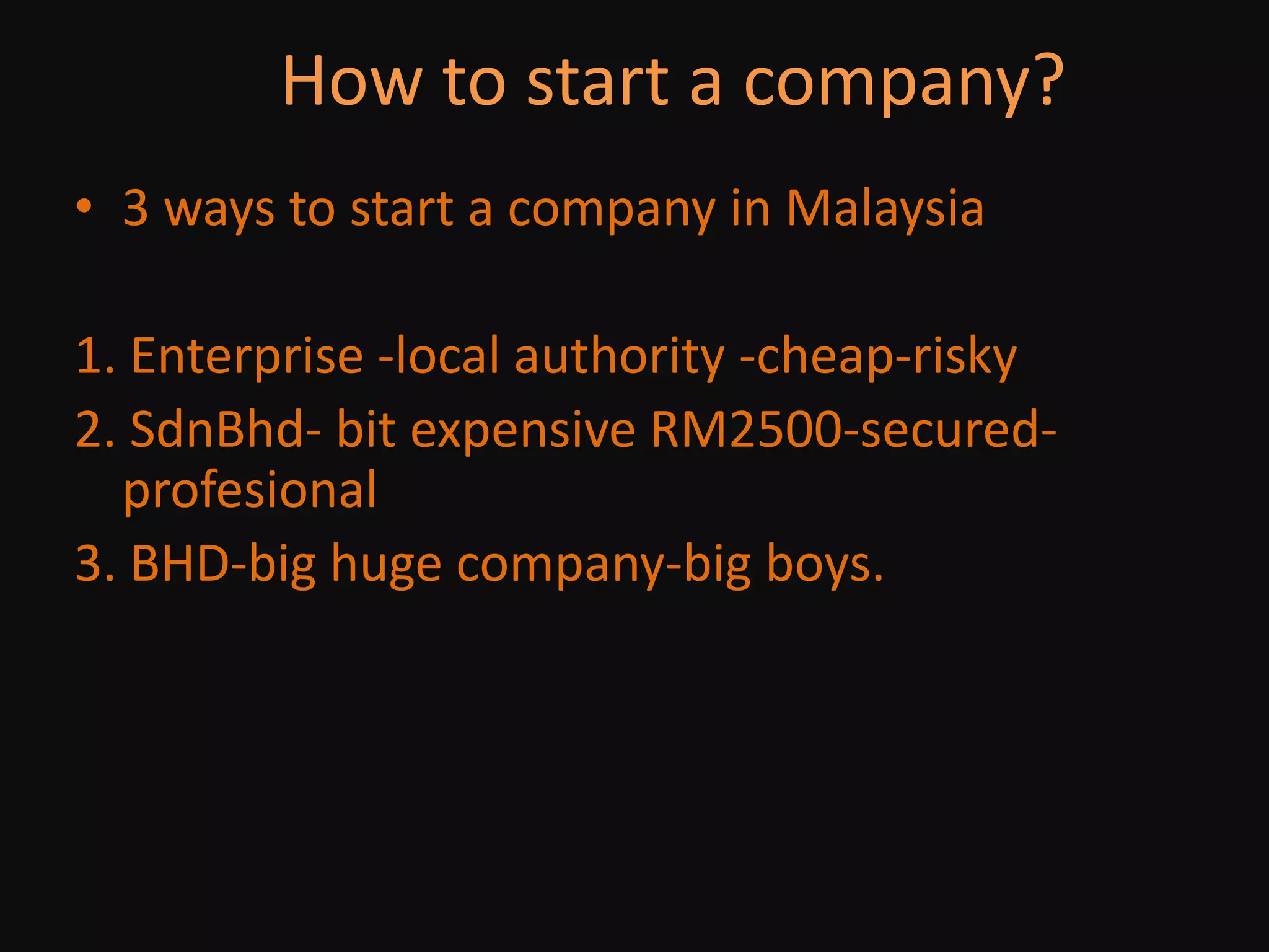 Revenue year 1 RM 40,000