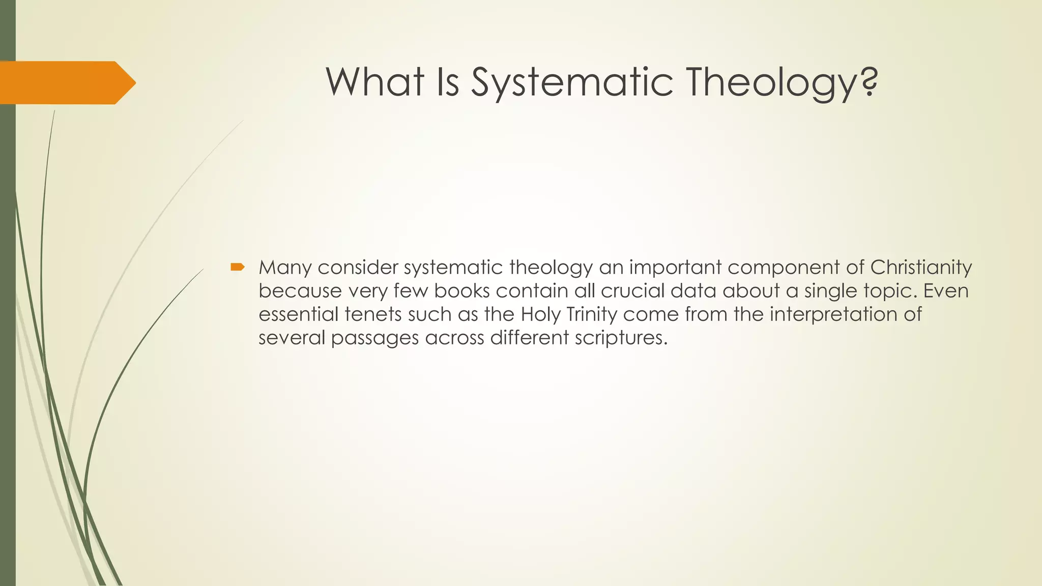 What Is Systematic Theology? | PPTX