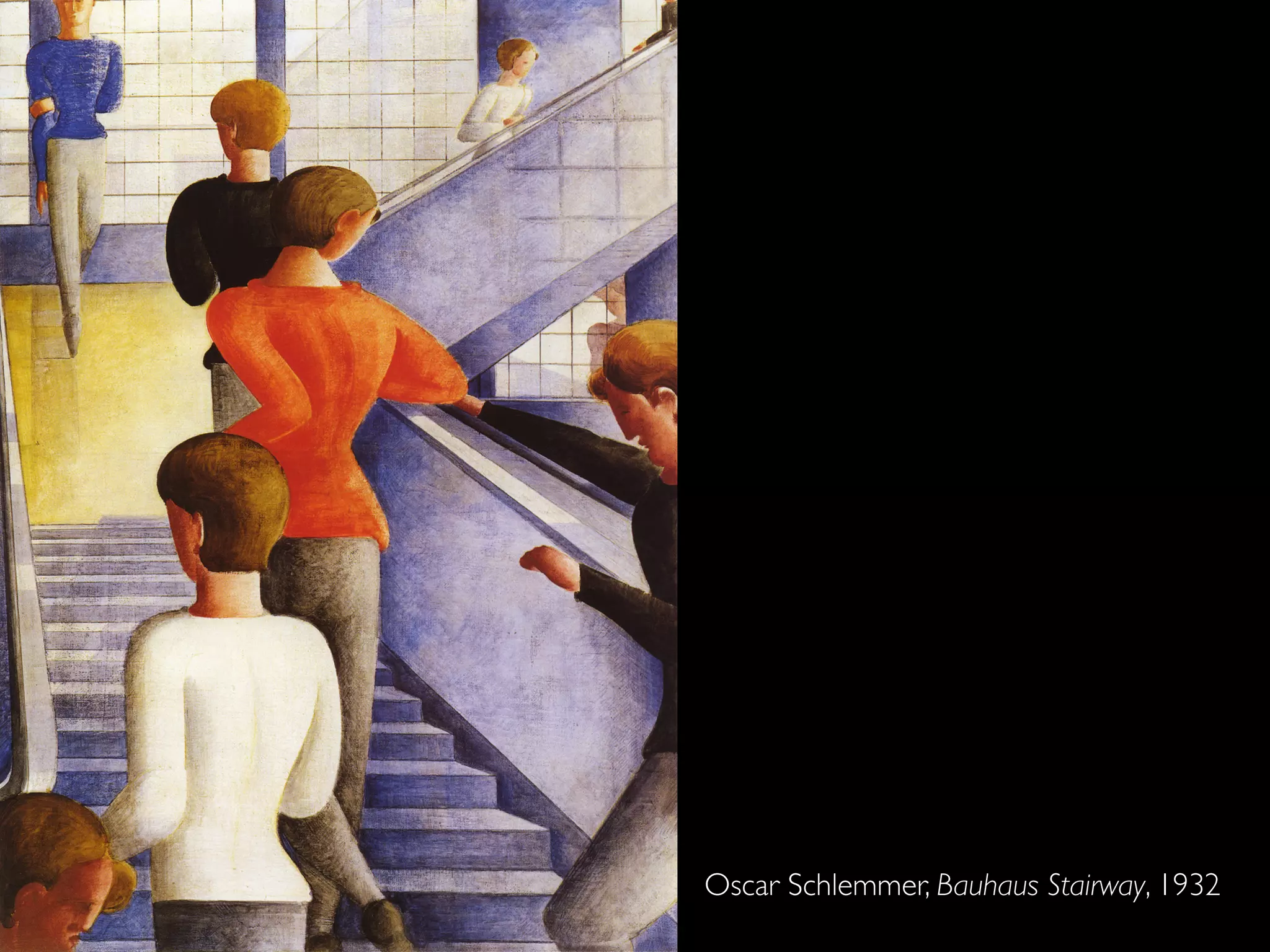 Oscar Schlemmer, Bauhaus Stairway, 1932
 