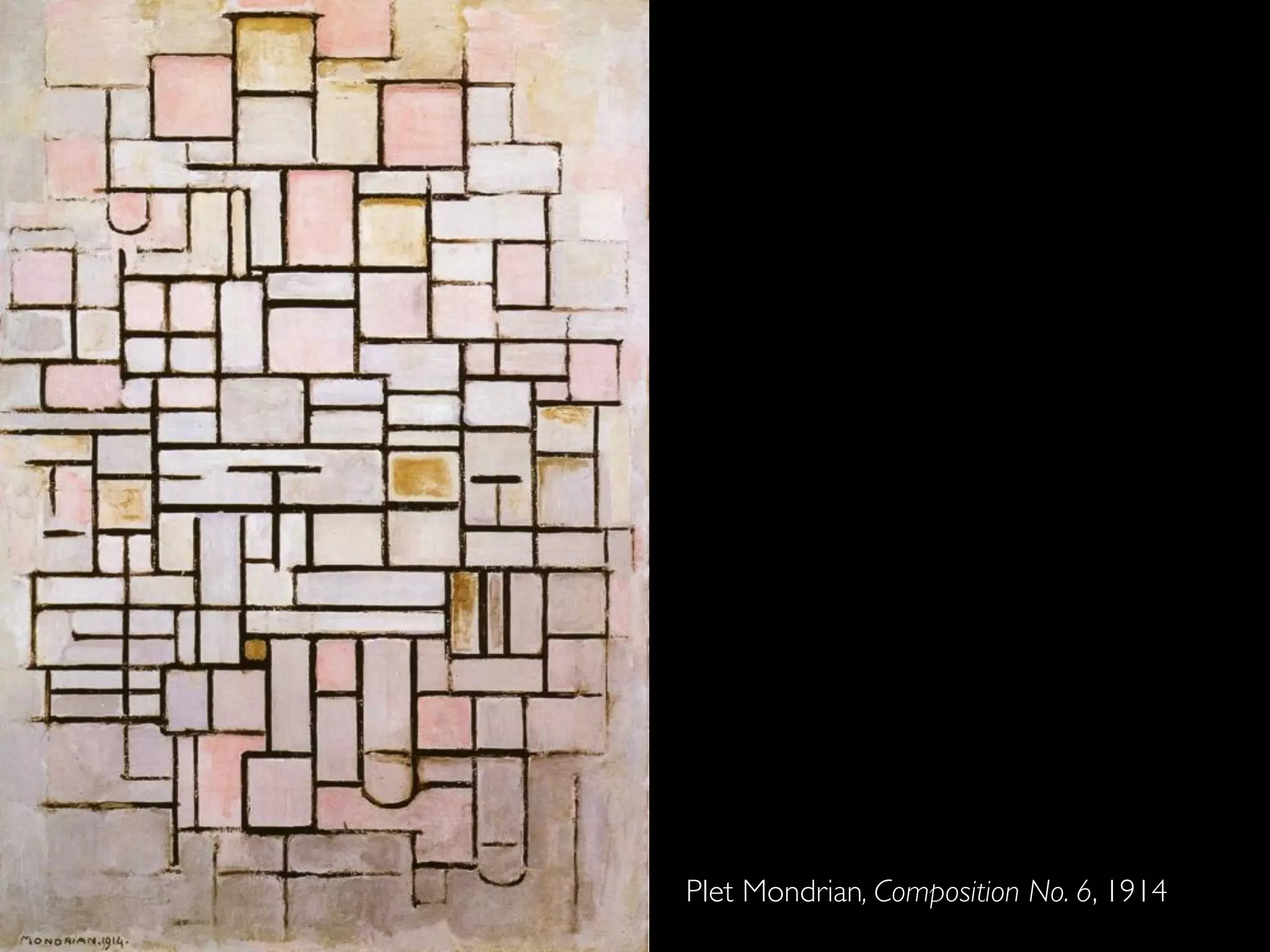 PIet Mondrian, Composition No. 6, 1914
 