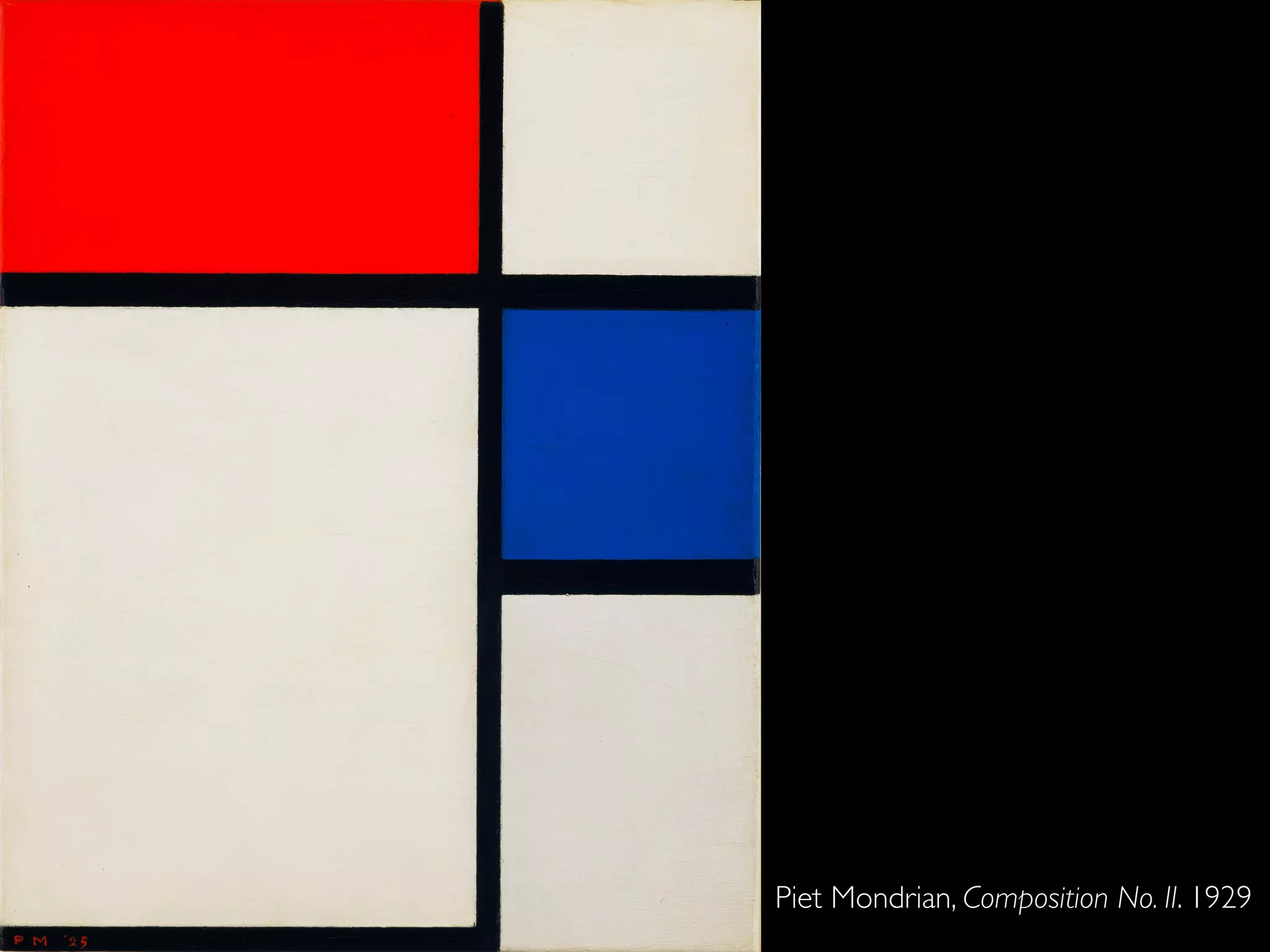 Piet Mondrian, Composition No. II. 1929
 