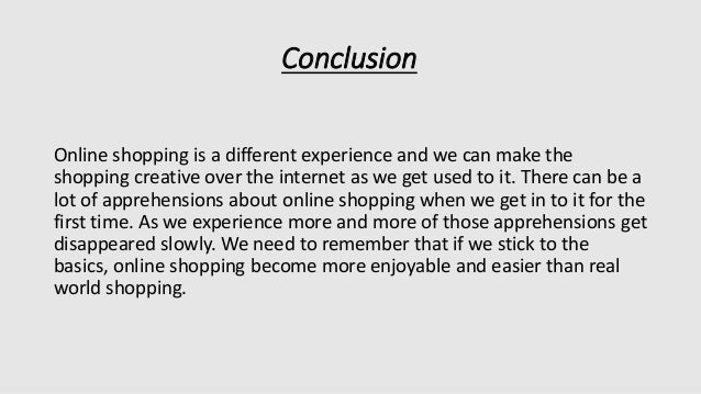 conclusion of online shopping essay