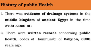 i. There was evidence of drainage systems in the
middle kingdom of ancient Egypt in the time
2700 -2000 BC.
ii. There were...