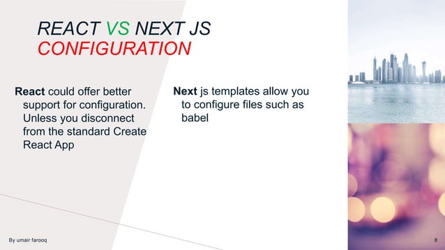 difference between React and Next js | PPTX