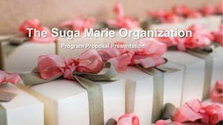 The Suga Marie Organization
Program Proposal Presentation
 