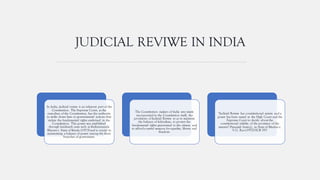 Presentation of judicial review and judicial activism | PDF